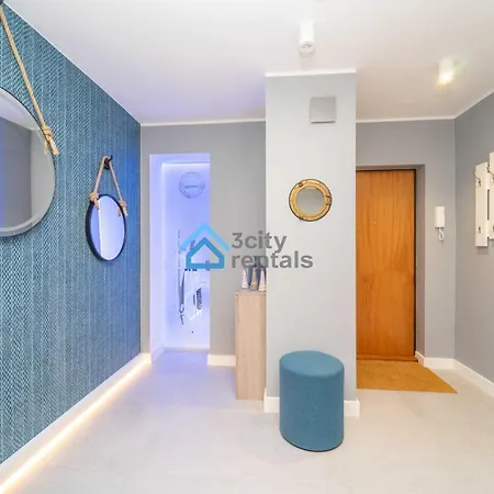 Apartment Bright And Blue 3city With Balcony In By Renters Gdynia